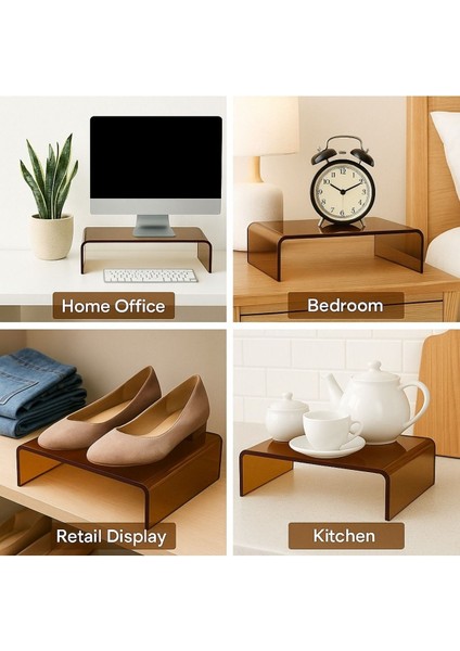 Çok Amaçlı Pleksi Raf - (30X20X8 Cm)--2 Adet-- fırsatları