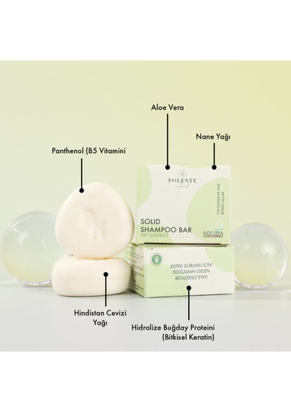 Kepekli Saçlar İçin Katı Şampuan (110 Gr)