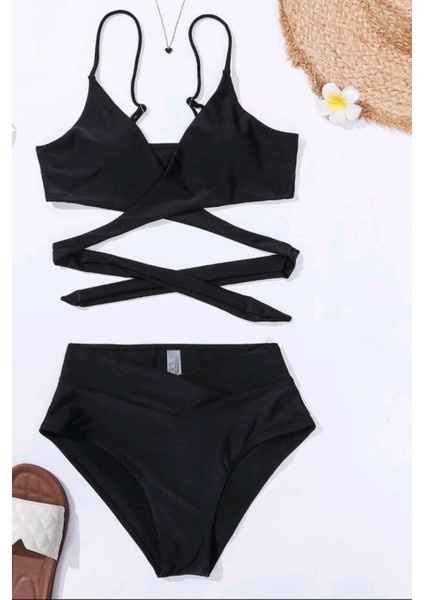 V Kesim Bikini Altli Belden Kusak Detayli Bikini Takim fiyatları