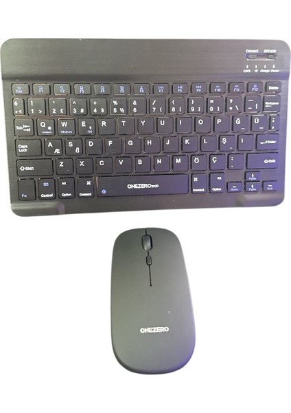ST4470 Kablosuz Ultra Slim Şarjlı Mini Bluetooth Q Klavye Mouse Set Siyah modelleri