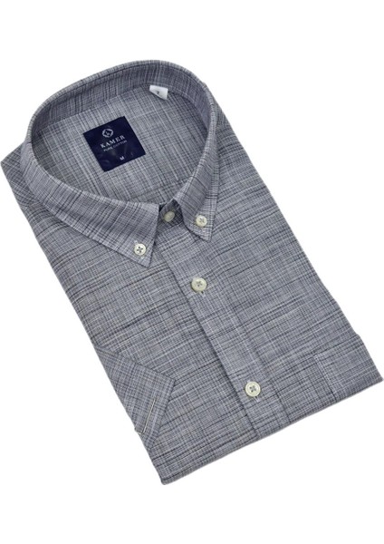 Erkek Klasik Piti Kare Kısa Kol Gömlek 9488 BGL-ST04570 fırsatları