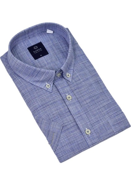 Erkek Klasik Piti Kare Kısa Kol Gömlek 9488 BGL-ST04570 fırsatları