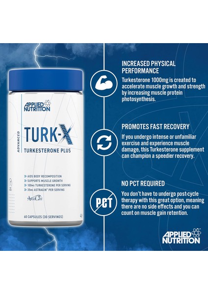 Turk-X Turkesteron Plus Gh 1000 mg 60 Caps