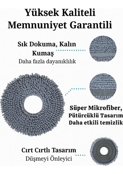 Roborock Qrevo L Uyumlu Fırça Hepa Filtre Mop Seti-10 Parça