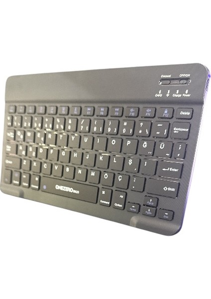 ZR455 Kablosuz Ultra Slim Şarjlı Mini Bluetooth Q Klavye Siyah fiyatları