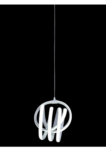 Yay 40W Yüksek Işıklı Ledli Modern Beyaz LED Avize 20 cm