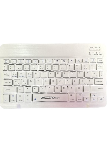 ZR455 Kablosuz Ultra Slim Şarjlı Mini Bluetooth Q Klavye Beyaz fiyatları
