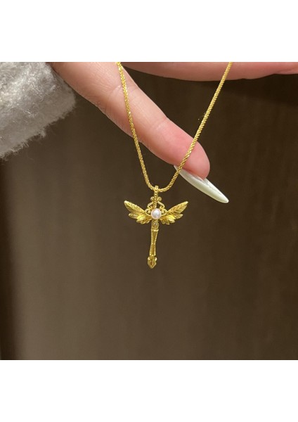 Kurdeleli Kalp Kolye Titanyum Zincir (Yurt Dışından)