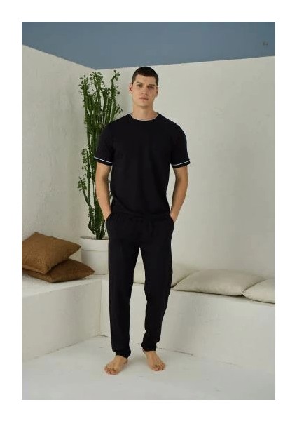 Erkek 2092 Erkek O Yaka Pijama Takım