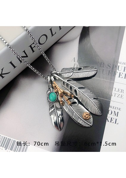 Titanyum Çelik Hip Hop Kolye Erkek & Kadın Peplum Kolye (Yurt Dışından)