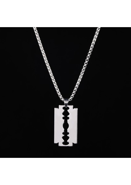 Titanyum Çelik Hip Hop Kolye Erkek & Kadın Peplum Kolye (Yurt Dışından)