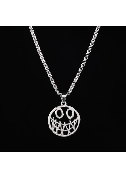 Titanyum Çelik Hip Hop Kolye Erkek & Kadın Peplum Kolye (Yurt Dışından)