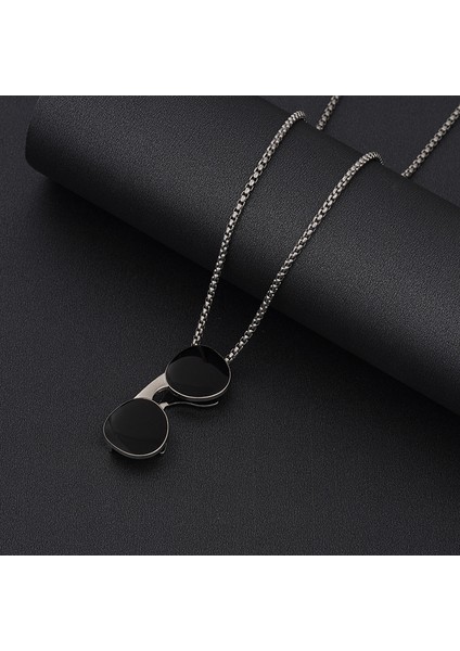 Titanyum Çelik Hip Hop Kolye Erkek & Kadın Peplum Kolye (Yurt Dışından)