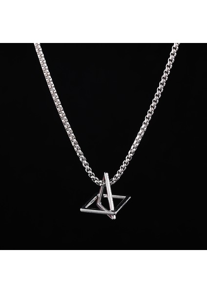 Titanyum Çelik Hip Hop Kolye Erkek & Kadın Peplum Kolye (Yurt Dışından)