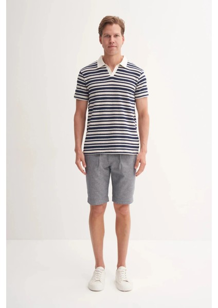 Cazador Polo Yaka Regular Fit Örme Çizgili Tişört 4033 fiyatları
