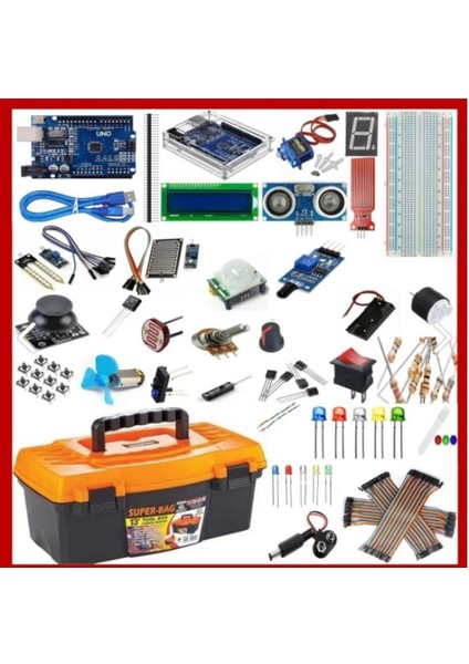 Arduino Uno R3 (CH340G) Başlangıç ve Kodlama Eğitim Seti