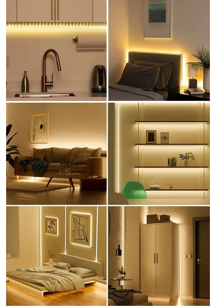 Kalem Pil Ile Çalışan Günışığı Renk 1 Metre Yapışkanlı Şerit LED fırsatları