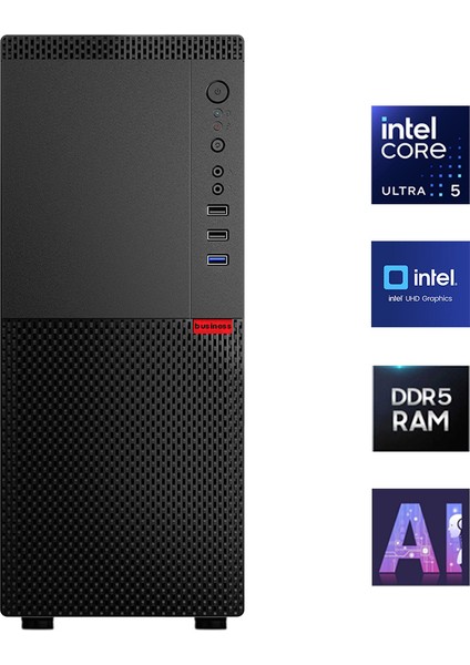 Intel Core Ultra 5 225 32GB Ddr5 Ram 2tb M2 Gen 4 Nvme SSD Yapay Zekalı Ofis Hazır Sistem