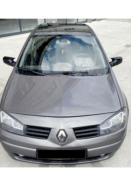 Renault Megane 2 2002-2009 Uyumlu Yarasa Ayna Kapagı P.black