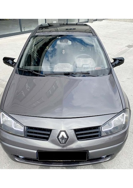 Renault Megane 2 2002-2009 Uyumlu Yarasa Ayna Kapagı P.black