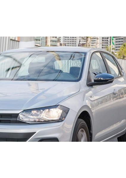Vw Polo Mk6 2018- Uyumlu Yarasa Ayna Kapagı P.black