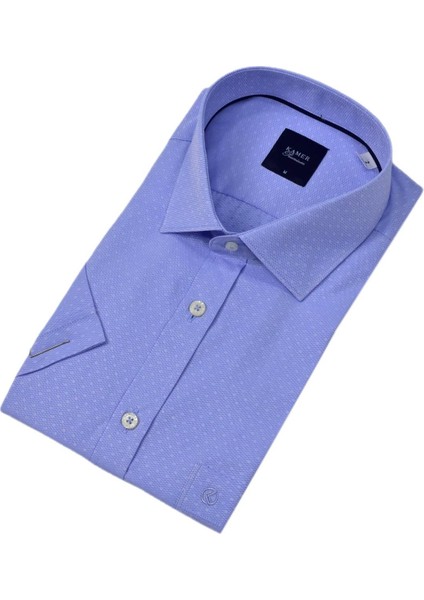 Erkek Klasik Armürlü Kısa Kol Gömlek 9408 BGL-ST04569