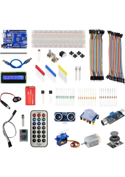 Arduino Uno Süper Başlangıç Seti 28 Parça 165 Adet