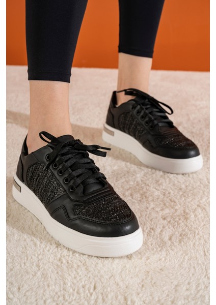 Hasır Modelli Rahat Kadın Sneaker