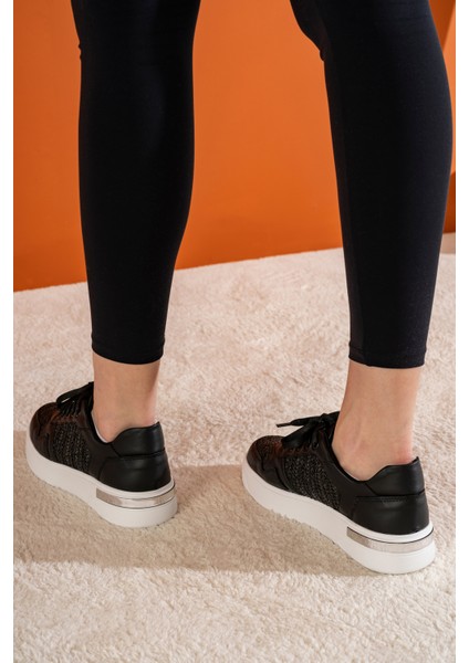 Hasır Modelli Rahat Kadın Sneaker