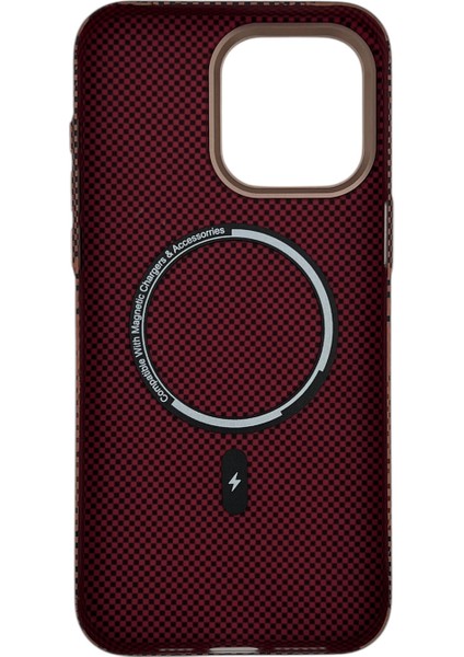 Apple iPhone 15 Pro Max Uyumlu NT-N069 Kevlar Arka Koruma Kılıf