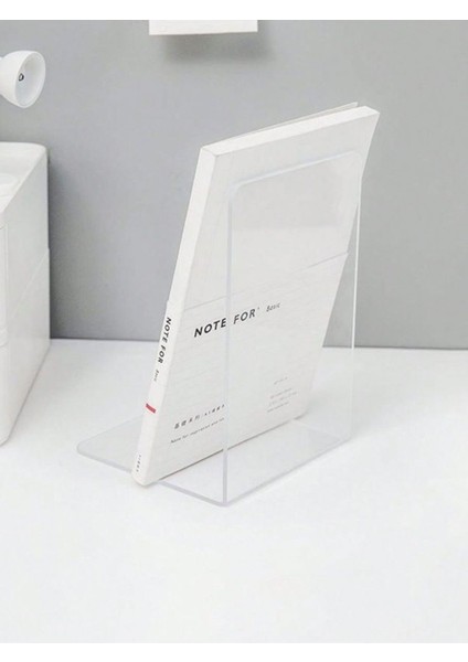 Pleksi 2 Li Şeffaf Modern Kitap Tutucu
