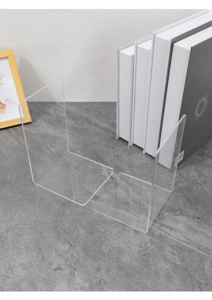 Pleksi 2 Li Şeffaf Modern Kitap Tutucu modelleri