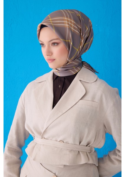 Saf Ipek Eşarp 4122D( Twill Ipek) -3752