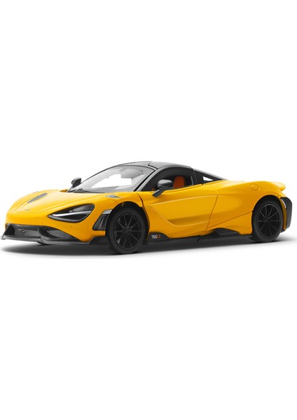 1:24 Mclaren 765LT Alaşımlı Spor Araba Modeli Ses ve Işık Koleksiyonu Süsler Erkek Hediye Oyuncak Araba (Yurt Dışından)