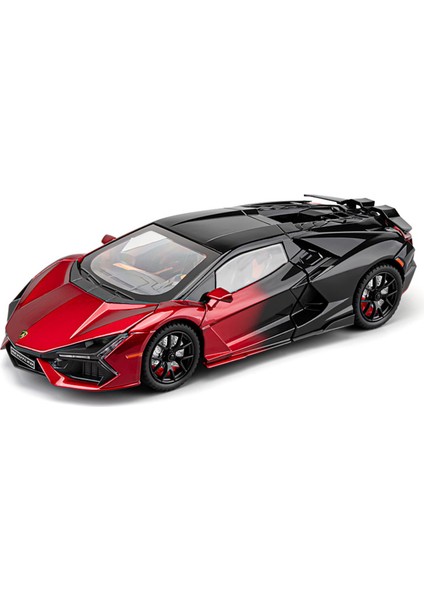 1:24 Lambo Revuelto Alaşımlı Araba Modeli Süs Spor Araba Sesli ve Işıklı Bumerang Erkek Oyuncak Hediye (Yurt Dışından)