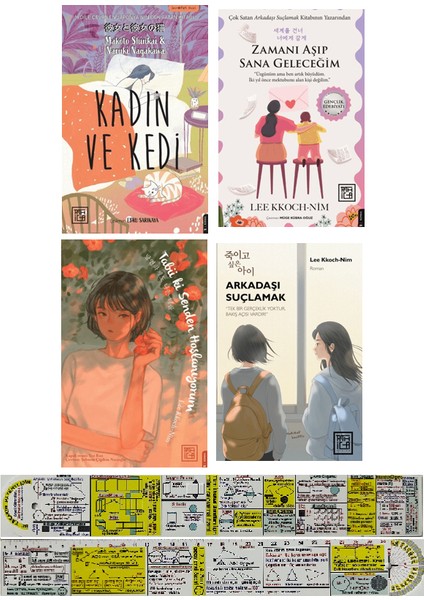 Kadın ve Kedi + Zamanı Aşıp Sana Geleceğim + Tabii Ki Senden Hoşlanıyorum +Arkadaşı Suçlamak 4 Kitap