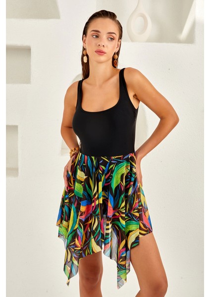 Lapieno 4120 Tül Detaylı Elbise Mayo