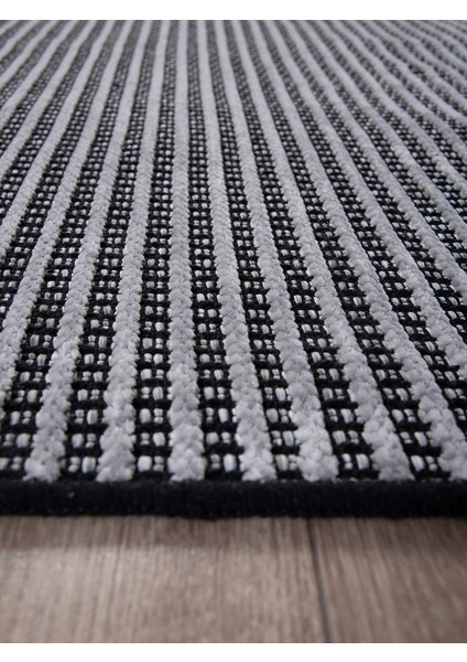 Modern Şönil Kilim Halı Yıkanabilir Kaymaz Tabanlı Yumuşak İnce Yapısı ile Her Alana Uyumlu Gri fırsatları