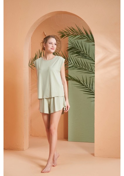 Pjs 27029 Kadın Şort Takım