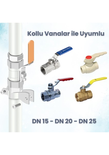 Wifi Su - Gaz Kollu Akıllı Vana ( Tuya - Smart Life Uyumlu Akıllı Vana )