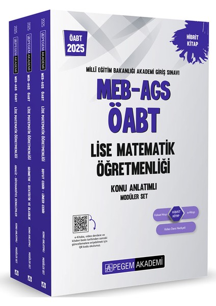 2025 Meb-Ags-Öabt Lise Matematik Öğretmenliği Konu Anlatımlı (3 K