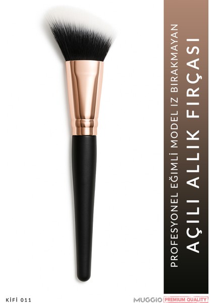 Kifi 011 Premium Açılı Allık ve Kontür Makyaj Fırçası