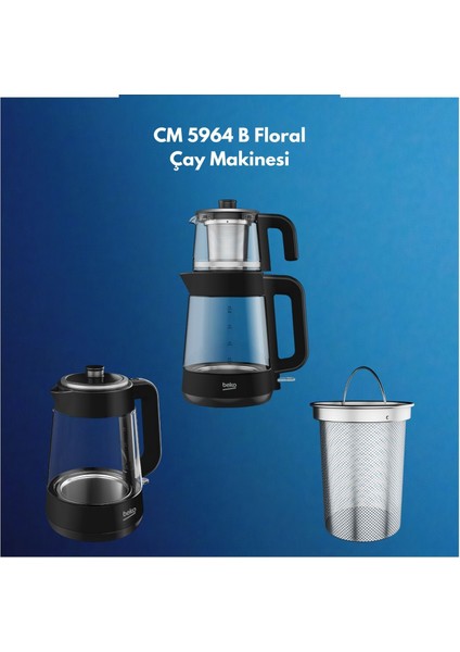 Bekocm 5964 B Floral Çay Makinesi