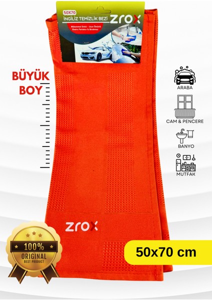 Cam Bezi, Sihirli Bez, Ingiliz Bezi, Mutfak Bezi, Temizlik Bezi, Boyut 40X60 cm Büyük Boy