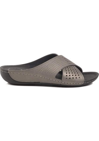 Platin Anatomik Kadın Günlük Terlik