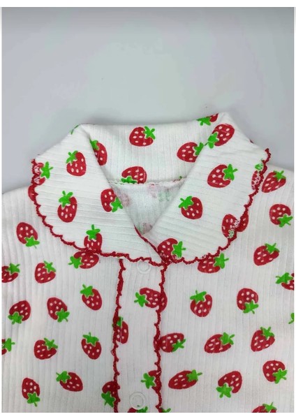 Çilek Baskılı Unisex Pijama Takım fiyatları