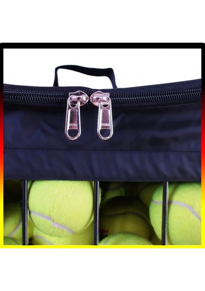 Pros Pro Fermuarlı Brandalı Tenis Topu Toplama Sepeti 72 Top Kapasiteli P1888