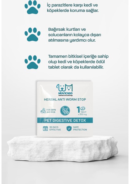 Kedi Iç Dış Bitkisel Parazit Iç Dış Damlası Köpek Iç Dış Anti Parazit Bit Pire Kene Damla Seti
