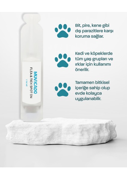 Kedi Iç Dış Bitkisel Parazit Iç Dış Damlası Köpek Iç Dış Anti Parazit Bit Pire Kene Damla Seti