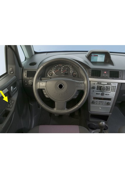 Opel Meriva A 2003-2010 Sol Ön Kapı Dörtlü Cam Açma Düğmesi